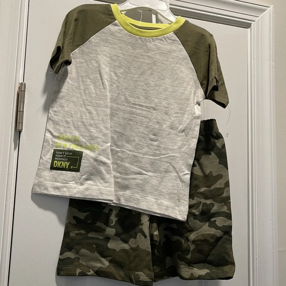 DKNY Toddler Boy’s T-Shirt & Jogger Short Set